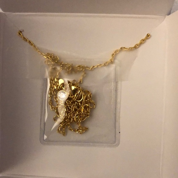 Kate Spade Gold Tone One In A Million Letter S Initial Pendant Necklace NWT Box - Picture 5 of 14